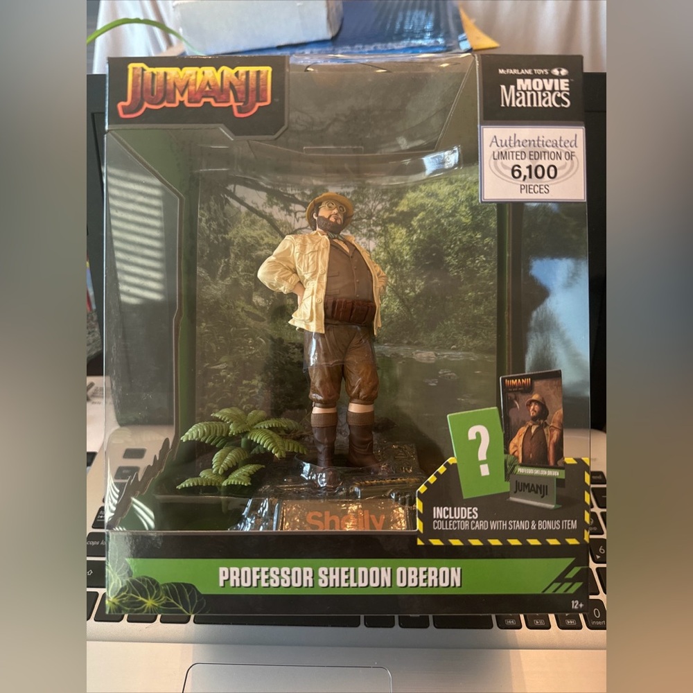 McFarlane Movie Maniacs Jumanji Professor Sheldon "Shelly" Oberon (Jack Black)